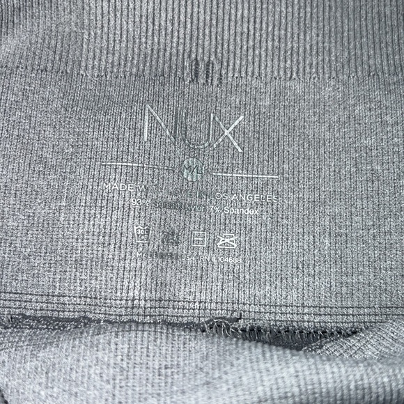NEW NUX Yoga Performance Leggings Gray Size M/L - Picture 4 of 7